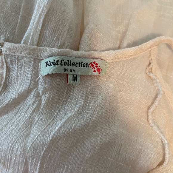 Vivid Collection of NY Crochet Boho Hippy Cold Shoulder Dress - Picture 4 of 5